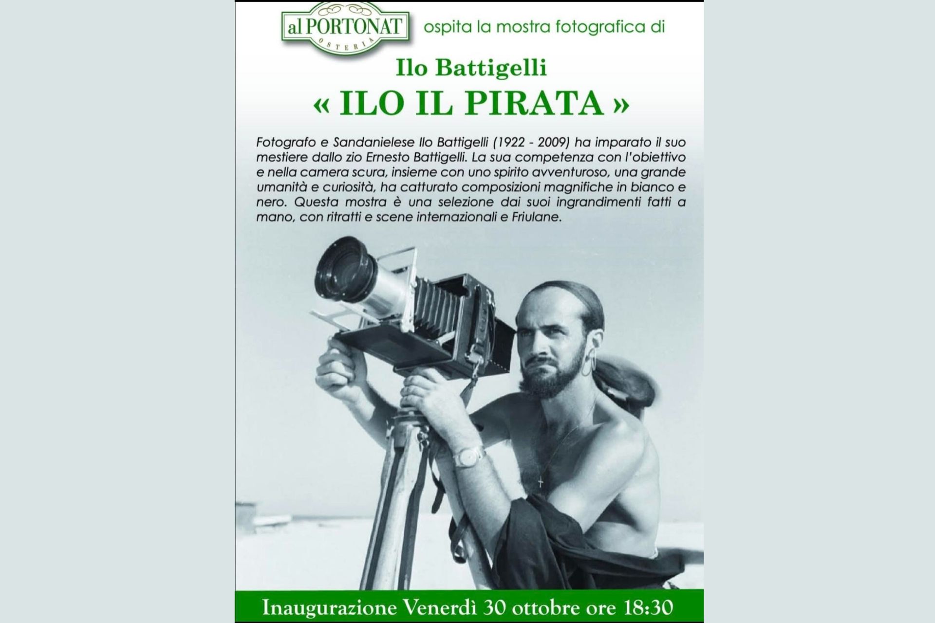 mostra fotografica di Ilo Battigelli